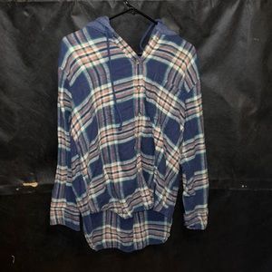 American eagle hooded flannel